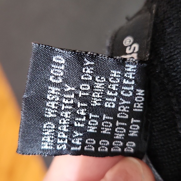 Black Y2K Sequined Scoop Neck Sleeveless Tank Top SzL - Picture 5 of 7